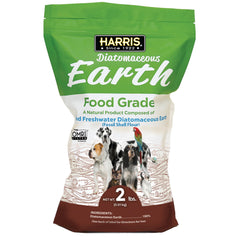 Harris diatomita alimentaria en bolsa de 2 lb, fácil de usar para mascotas.