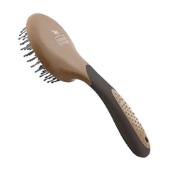 Harrison Howard mane and tail brush head close-up showing soft rounded teeth for safe detangling.