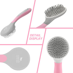 Harrison Howard pink professional brush for efficient mane care.