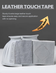 Harrison Howard leather touch tape close-up shows easy secure fit