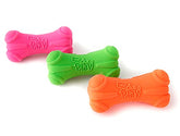 Hartz DuraPlay bone squeaky toy designed for small breeds promotes interactive play and fetch.