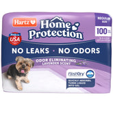 Hartz Home Protection lavender pad closeup shows absorbent layers and gel to prevent leaks