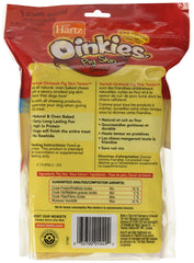 Hartz Oinkies pig skin twists chews closeup highlights natural texture for healthy chewing.