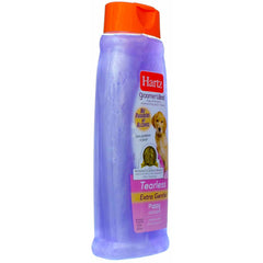 Hartz Puppy Shampoo wet coat demonstrates easy rinse and soft fur.