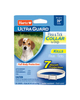 Hartz UltraGuard collar packaging shows 7-month flea and tick protection
