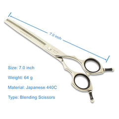 HASHIMOTO 440C stainless steel blades stay sharp for reliable grooming performance.