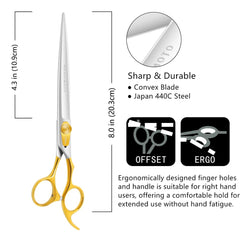 Hashimoto ergonomic handle right-handed design reduces hand fatigue during grooming