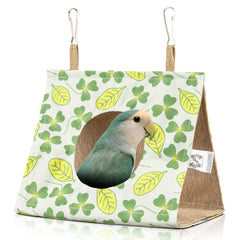 HASSLICKIT Bird Hut breathable-material demonstrates comfort for small birds.