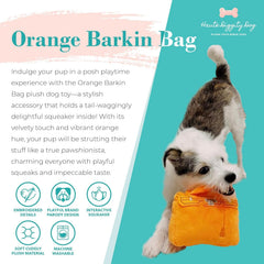 Haute Diggity Dog Barkin Bag embroidered details add fashionable flair.