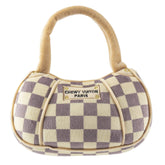 Haute Diggity Dog Checker Chewy Vuiton Handbag front shows chic checker pattern for stylish fetch moments
