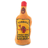 Haute Diggity Dog Furball Cinnamutt Whiskey bottle-front view for interactive play.
