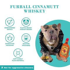 Haute Diggity Dog Furball Cinnamutt Whiskey embroidered-detail adds playful elegance.