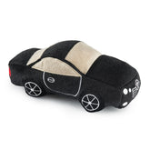 Haute Diggity Dog Furcedes Car Toy full view, stylish plush for engaging play.