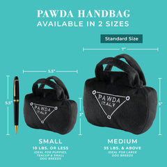 Haute Diggity Dog Pawda Handbag suitable for small breeds and puppies for birthday gifting.