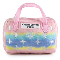 Haute Diggity Dog pink-ombre handbag toy; plush texture for stylish fetch.