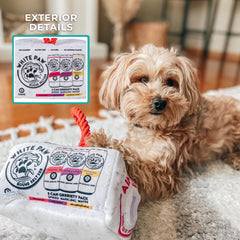 Haute Diggity Dog White Paw Grrriety Pack embroidered-detail design boosts visual appeal and keeps pups engaged.