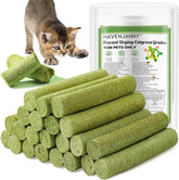 HavenJanny 100g cat grass teething stick packaging highlights a healthy treat for daily rewards