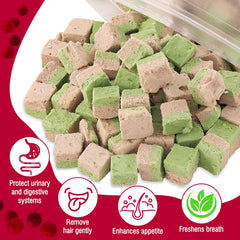 HavenJanny cranberry crunch detail highlighting PACs for urinary tract support.