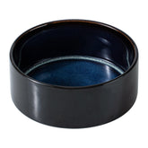 Havniva ceramic dog bowl starry sky side view demonstrates stable anti-slip base for small dogs.