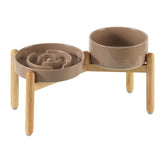Havniva ceramic raised slow-feeder bowl demonstrates elevated design for mindful meals.
