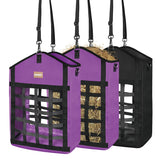 HAYSRMAN two-sided hay bag dual access supports simultaneous feeding and reduced crowding