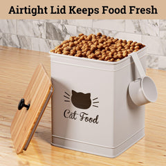 HB Design Co. easy-access opening helps quick refills and tidy scooping.