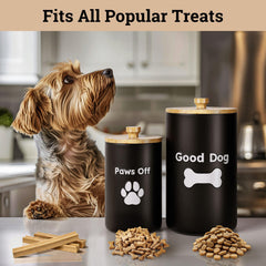 HB Design Co airtight lids bamboo ensures moisture-free storage of treats