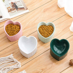 HCHLQLZ microwave-safe cat bowl porcelain for quick warming