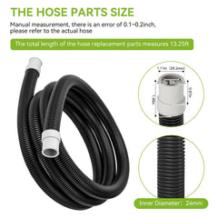 HCLSY ribbed hose design close-up prevents kinking and preserves flow.