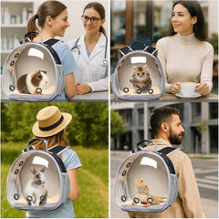 Hcupet Bunny Carrier dimensions labeled for small pets