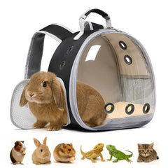 Hcupet Bunny Carrier front view showing compact size and secure build