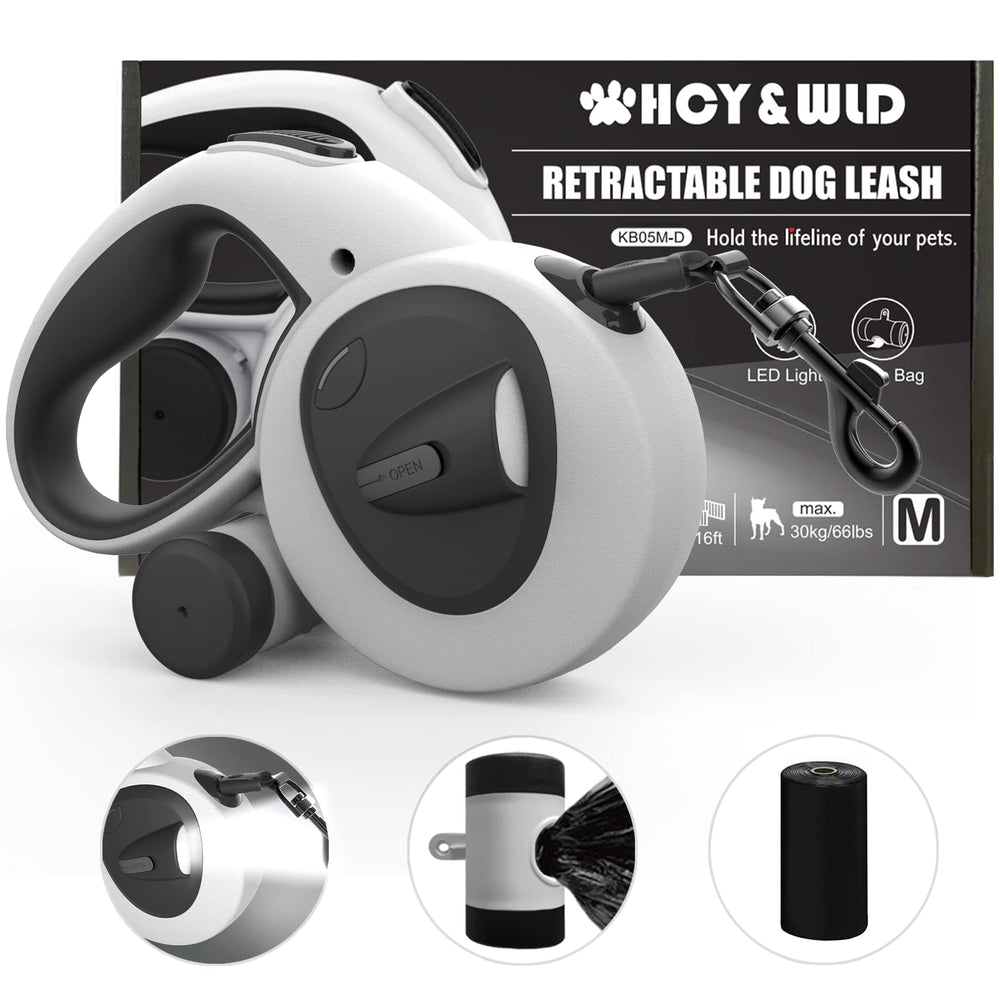 HCY&WLD Upgrade 4-in-1 leash 16ft tangle-free for safer control during walks