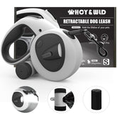 HCY&WLD 4-in-1 retractable leash with LED, longer reach for safer night walks