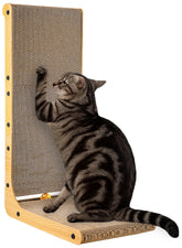 HCYLHXQ wall-friendly arc design cat scratcher supports stable wall scratching