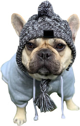 HDKUW dog winter hat ear holes keeps ears warm on cold walks