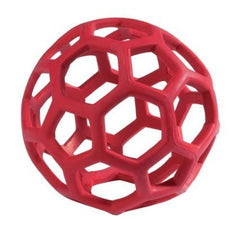 HDP JW HOL-ee Roller 5-inch side view shows durable rubber toy for chew and play