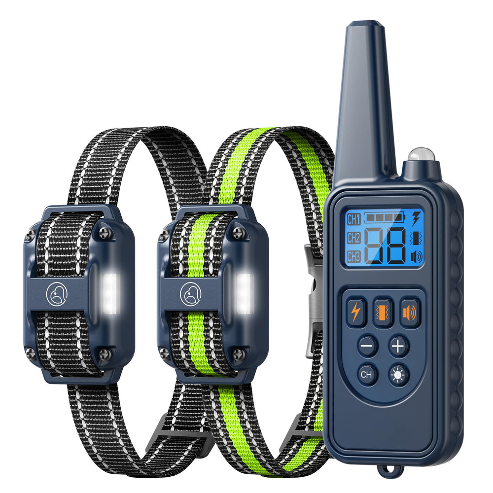 Heaflex training collar on dog neck shows adjustable modes for personalized training.