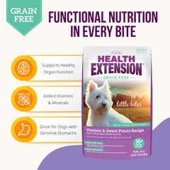 Health Extension 30+ superfoods ingredient pile showcases turmeric, berries, and coconut oil