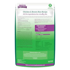 Health Extension bag sealed showing convenient resealable packaging.