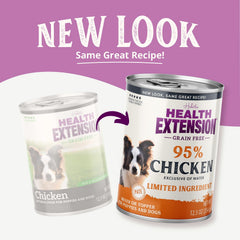 Health Extension limited-ingredients seven-ingredient formula highlights simple nutrition.