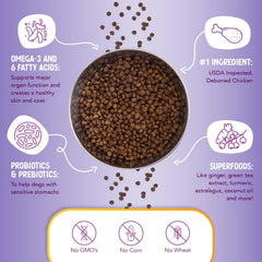 Health Extension Little Bites small-dog meal setup emphasizes convenience