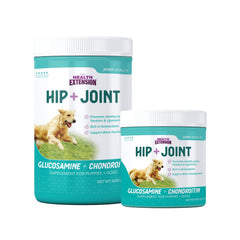 Health Extension pet dining bowl with supplement demonstrates tasty daily feeding addition.