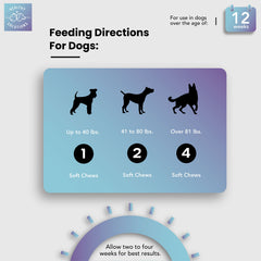 Healthy Solutions For Pets enzyme-probiotic digestives—visible in the chew for digestive support