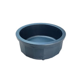 Healthy Surplus Pet Crock Bowl blue front view - easy feeding for small pets