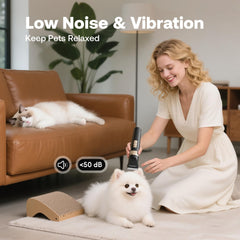 HEAPETS dog hair clippers low-noise operation keeps pets at ease