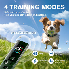 HEAPETS LED IP67 waterproof dog collar shows visibility in rain