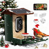 HEAPETS smart bird feeder camera front view for real time backyard birdwatching