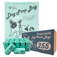 Heart of Tafiti dog poop bags roll tear-off for quick cleanup on walks