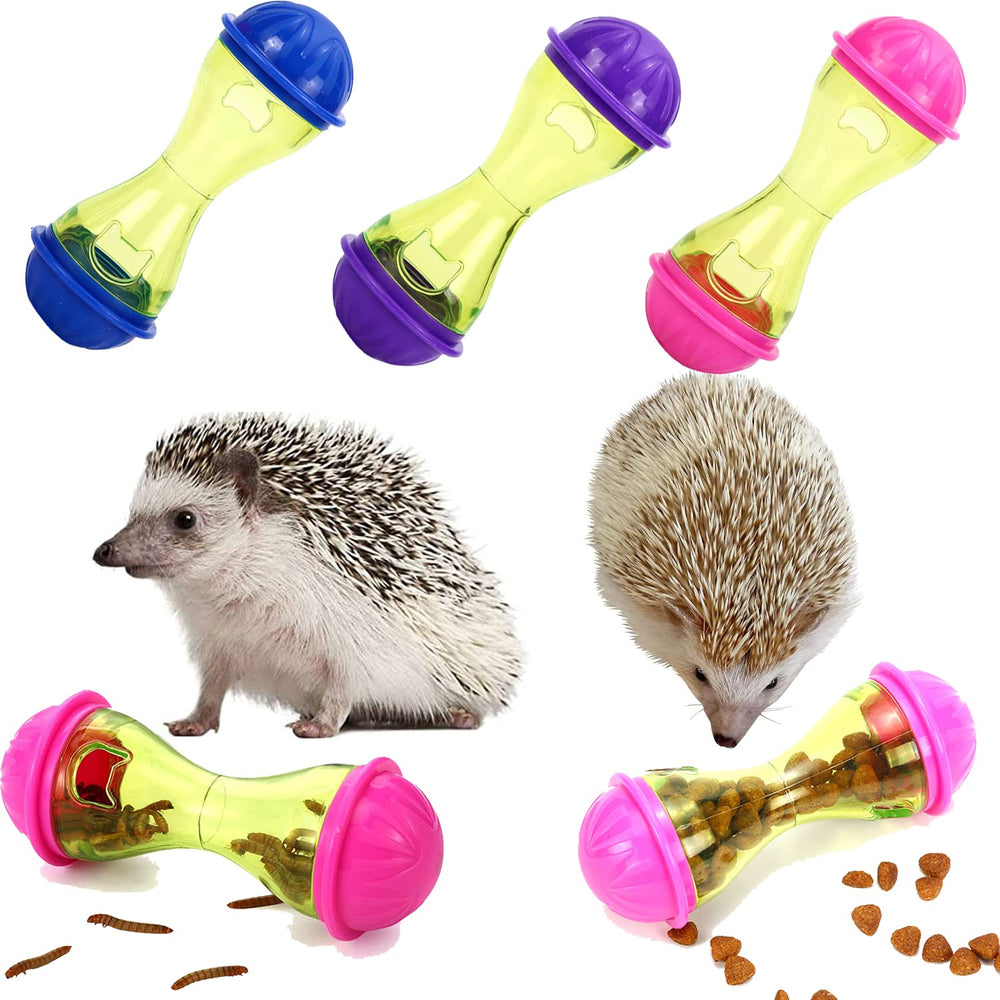 Hedgehog Toys set blue provides colorful enrichment for your pet hedgehog.