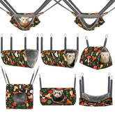 Hedgeink Ferret Hammock 8-pack full set provides varied rest and play options for small pets.